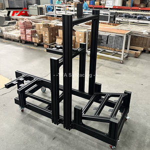 Simulador de Carreras con Movimiento de 6 Grados de Libertad, Cabina de Aluminio 4040 con Soporte Tipo B, Base Ajustable <span class=keywords><strong>para</strong></span> Monitor de 32' <span class=keywords><strong>para</strong></span> Configuración de Vuelo en <span class=keywords><strong>PC</strong></span> - Product Image 4