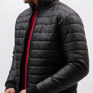 Men's Custom Windproof Breathable Varsity Jacket Stand Collar Autumn Streetwear <b>Bubble</b> <b>Coat</b> XS Size Plain Dyed Coating Wholesale - Product Image 1