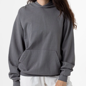 Top à capuche en coton polaire éponge française personnalisé pour femmes pour l'hiver 100% col à capuche en coton avec logo sur le devant - Product Image 3