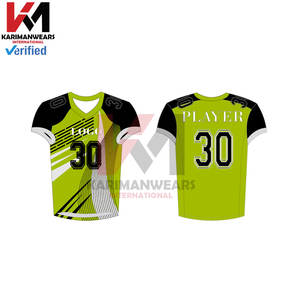 Uniformes de football américain personnalisés, maillots de sublimation numéros en sergé, lettres, ensemble de maillots de football personnalisés pour équipes - Product Image 2