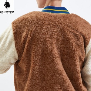 แจ็กเก็ตขนสัตว์สำหรับผู้ชายคอปกตั้งสวมใส่สบายกันลมน้ำหนักเบา - Product Image 5