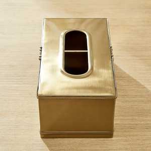 Porte-mouchoirs en métal argenté de haute qualité pour la maison, les hôtels, la salle de bain, la cuisine, la décoration de table, forme carrée, style américain - Product Image 4