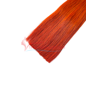 Peluca Lisa Color Naranja Thanh, Extensiones de Cabello Humano Virgen Remy Vietnamita 100%, Doble Trama a Máquina, 100g, Apta para Todos los Colores de Cabello - Product Image 5