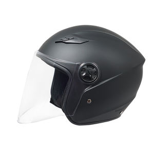 Demi-casque de moto en ABS homologué DOT toutes saisons avec fermeture à dégagement rapide Visière PC résistante aux chocs Ajustement universel - Product Image 2