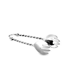 Pince de service à usage multiple à manche forgé rugueux pince de cuisine en acier inoxydable mini pince de service pour la cuisine - Product Image 1