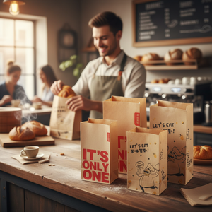 Bolsa de Papel para Sándwich Impresa Personalizada de Alta Calidad, Embalaje Ecológico para Llevar Comida - Product Image 4