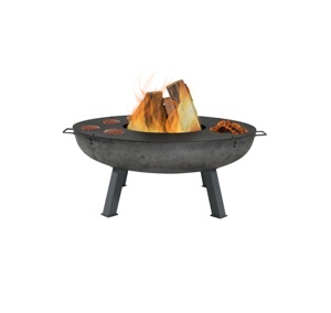 Outdoor fire pit Barbecue Bbq Grill Big Size Fire Pit Multifunctional Firepit with Cooking Ledge and Wood Storage