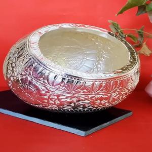 Tazón de servicio moderno con soporte para cocina, cuencos de latón de Color plateado para servir frutas secas, para casa, Hotel, restaurante - Product Image 2