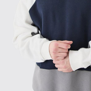 Pull-over oversize avec logo personnalisé pour hommes, sweat-shirt à capuche en coton multicolore, motif uni, coupe personnalisée, style à coudre - Product Image 2