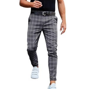 Top à la mode plaine noir hommes décontracté robe formelle pantalon respirant Logo personnalisé affaires décontracté bureau vêtements d'extérieur robe pantalon - Product Image 4