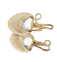 Chaussons de gymnastique respirants à demi-semelle souple pour la danse rythmique en microfibre