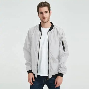 Chaqueta bomber reversible con estilo para hombre, resistente al viento, impermeable, informal, fina, con cierre de cremallera, transpirable, de talla grande - Product Image 6