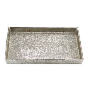 Bandeja de aluminio ligera elegante, bandejas de servicio con logotipo personalizado, plato de vajilla decorativo moderno, fácil de usar y portátil para uso doméstico - Product Image 5