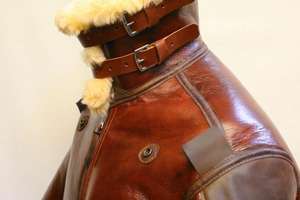 Veste en cuir pour homme B3 Shearling Flying Leather Jacket USAAF Aviator Sheepskin Leather Casual Fur Vintage Bomber Genuine Leather Jacket Coat - Product Image 4