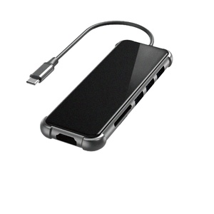 สายเคเบิลสีทองคุณภาพสูง 6 พอร์ต USB-C Dock Station พร้อมสำหรับ TF USB 3.0 5Gbps อลูมิเนียมอัลลอยด์ 4K 30Hz สำหรับแล็ปท็อปทุกประเภท-C - Product Image 1