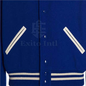 Chaquetas Letterman de Invierno para Hombre, Informales, Cómodas, con Cuello Alto, Logotipo Frontal, 100% Algodón, Transpirables, de Alta Calidad, Nuevo Diseño - Product Image 5