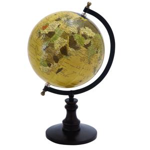 Nautical Handmade Paper Globe <b>Wooden</b> Base Vintage Finishing World <b>Map</b> Educational Interior Structure Model Geography Item - Product Image 3