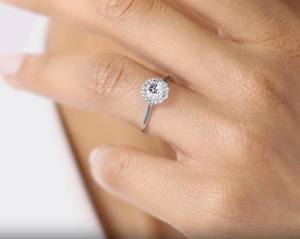 10k or jaune, or rose et or blanc taille ronde laboratoire cultivé diamant bague de mariage taille ronde diamant bague de fiançailles cadeau pour - Product Image 6