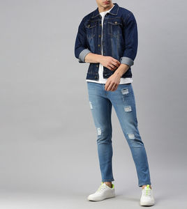 Vestes en jean Veste en jean de haute qualité pour hommes Vente en gros d'usine Veste en jean personnalisée de haute qualité pour hommes - Product Image 5