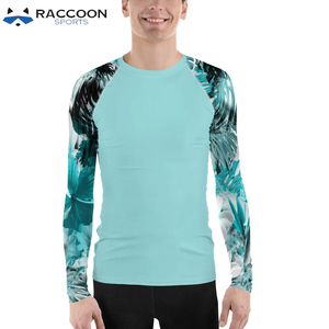 เสื้อรัดกล้ามเนื้อแขนยาว MMA ป้องกันแสงแดด ระบายอากาศได้ดี ยืดหยุ่นสูง พิมพ์ลายแบบ Sublimation  รับสกรีนโลโก้ สำหรับผู้ใหญ่ ลายแรคคูน - Product Image 3