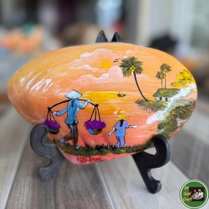 งานฝีมือเปลือกหอยตกแต่งจากเวียดนาม ทำจากเปลือกหอยทะเลแท้ สำหรับตกแต่งภายในและเป็นของขวัญ - Product Image 1