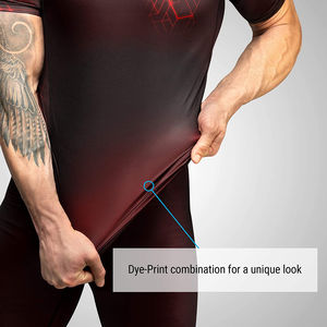 T-shirt de compression personnalisé pour homme à manches longues avec logo de surf MMA BJJ, Rashguard de Jiu Jitsu sublimé, respirant, en Spandex/Polyester, personnalisé - Product Image 3