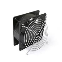 Grille de protection de ventilateur en métal noir argenté pour filtre à air axial