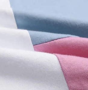 Camiseta de algodón puro transpirable de alta calidad Diseño de retazos de moda Cuello Manga corta Estilo casual Jersey Sólido O-cuello - Product Image 3