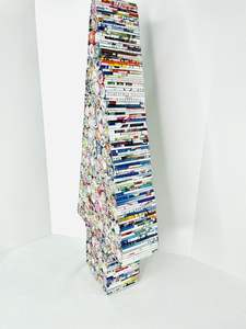 Nouveau produit en papier recyclé écologique arbre de Noël art artisanat décoration de la maison fait à la main en gros du Vietnam - Product Image 3