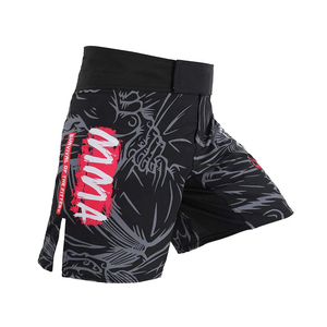 Shorts de kickboxing pour hommes imprimés sportifs MMA, très demandés - Haute qualité, séchage rapide, respirant, taille haute, fermeture élastique |   Vente en gros - Product Image 3