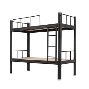 Frame Tweepersoonsbed College Dorm Hotel Slaapzaal Kids Stapelbedden Tweepersoons Platform <span class=keywords><strong>Bed</strong></span> Frame Ontwerp - Product Image 4