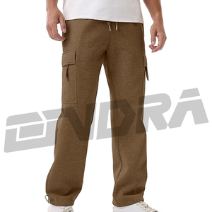 Pantalones de chándal de jogging de algodón para hombre con cintura elástica, ajuste informal de tacto suave, perfecto para el gimnasio, ropa de salón para correr, comodidad diaria, tendencia - Product Image 4