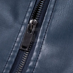 Chaqueta de Cuero para Hombre Hecha en Pakistán, Personalizada, con Cuello Alto, Logotipo Frontal, Impermeable, Ecológica, para Uso Diario - Product Image 5