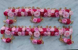 พวงมาลัยตกแต่งประตูดอกไม้ประดิษฐ์สำหรับดิวาลีดีไซน์ลายดอกไม้หรูหรา - Product Image 2