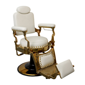 Silla de peluquero profesional, bomba hidráulica de servicio pesado, rotación de 360 grados, altura ajustable, Base de acero inoxidable, peluquerías - Product Image 6