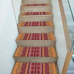 Alfombra Étnica, Alfombra Estampada con Diseño Kilim, Estilo Navajo, Moderna - Product Image 5