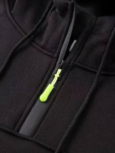 Sweats à capuche en coton polyester à fermeture éclair épaisse et épaisse pour tenue décontractée sweats à capuche pour hommes - Product Image 4