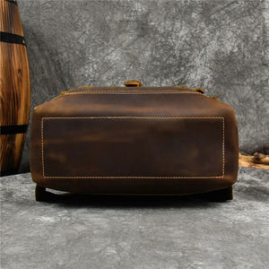 Sac à dos de voyage à logo personnalisé nouvellement conçu en cuir écologique pour hommes femmes grande capacité Portable fermeture éclair Style décontracté - Product Image 6