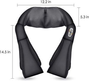 <span class=keywords><strong>Ceinture</strong></span> de massage Shiatsu à infrarouge rechargeable pour le cou et les épaules <span class=keywords><strong>Ceinture</strong></span> de massage Shitasu électrique à pétrissage 3D pour le corps - Product Image 5