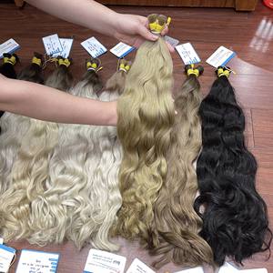 Cabello humano al por mayor Cabello a granel Calidad de lujo Fábrica Rubio a granel Sombra caliente Onda natural Cabello vietnamita - Product Image 2