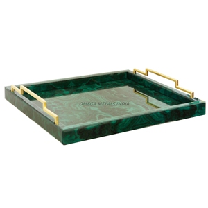 Plateau de service rectangulaire noir élégant avec design minimaliste et surface lisse idéal pour organiser les articles et améliorer le style - Product Image 2