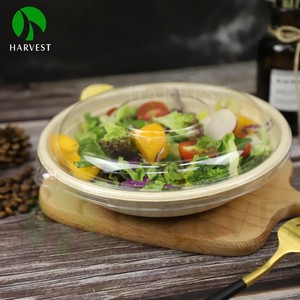 Assiettes rondes jetables pour salade rose, <span class=keywords><strong>Risotto</strong></span>, serviettes et plats à emporter - Product Image 6