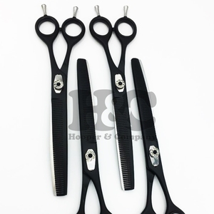 Nouveau Sharp Noir Enduit Rouge Rubis Vis Ciseaux En Acier Inoxydable Chien Toilettage Ciseaux Couleur Pet Ciseaux Ensemble Salon De Coiffure Fournitures - Product Image 4