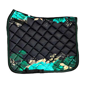 Magnifiques tapis de selle d'équitation en satin noir personnalisés, tapis de dressage de haute qualité, tapis numnah avec sublimation - Product Image 5