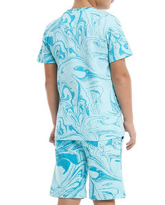 Service OEM, conception personnalisée, ensemble de vêtements pour garçon, spandex/polyester, motif de dessin animé, production en gros, fournisseurs bangladais - Product Image 4