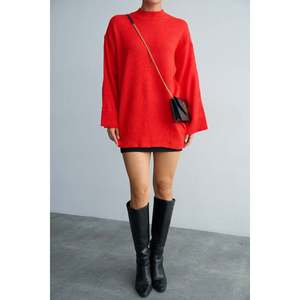 Pull à col roulé rouge - Product Image 4