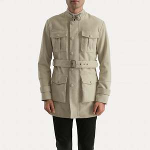 Chaqueta Reversible de Cuero Vacuno y Ante para Otoño - Estilo Aviador y Ropa de Trabajo, Impermeable con Cremallera, Vintage - Product Image 1