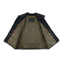 Chaleco de Invierno para Hombre de Cuero de Alta Calidad, Transpirable, de Secado Rápido, Cálido, Informal, con Logotipo Personalizado, Cuello en V, Colores Personalizables
