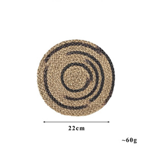Wholesale Classic Natural Bamboo Seagrass Water Hyacinth <b>Woven</b> Placemats Straw Table Mat Weddin - Product Image 2