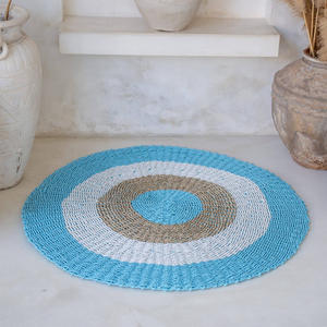 พรมและพื้นที่พรมสำหรับห้องนั่งเล่นตกแต่งบ้านธรรมชาติ Handwoven หญ้าทะเลพรมปูพื้นเสื่อ - Product Image 3